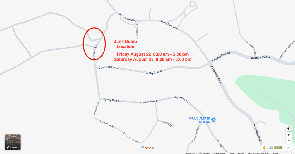map of where to go to drop off items