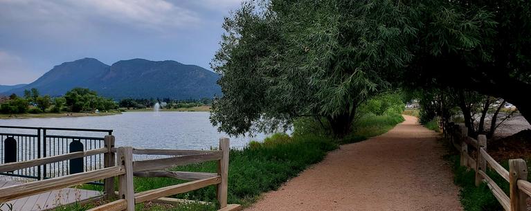Summer view of Palmer Lake 2021